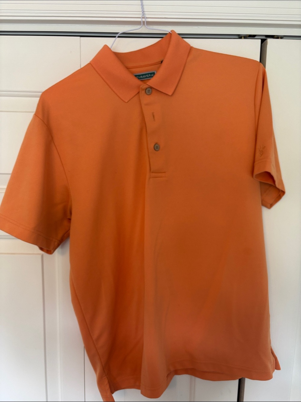 Cubavera Orange Short-Sleeve Polo